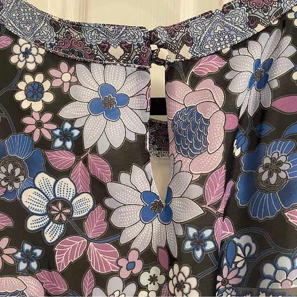 *DONATED* Dress Barn | Cap Sleeve | Blue Purple | Soft Summer | Size 8 - Picture 6 of 7